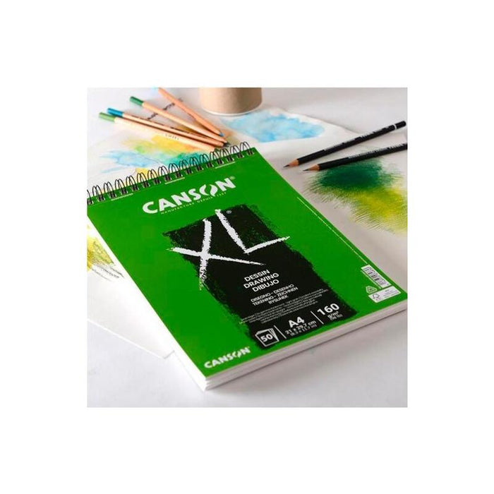 Pack De 5 Unidades Canson Bloc Dibujo Xl Drawing 50h A4 Blanco