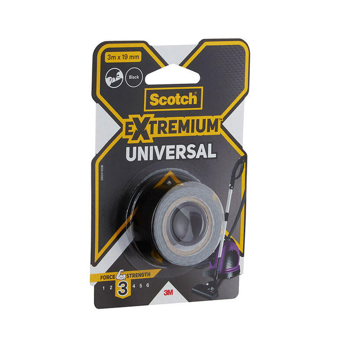 Pack De 5 Unidades - Cinta Americana Extremium 3 Universal, 3 M X 19 Mm, Negra
