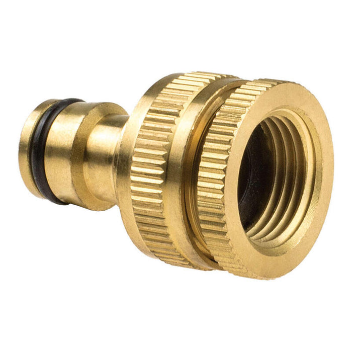 Pack De 5 Unidades - Conector A Grifo Jardín De 1/2" O 3/4" Laton Brass Cellfast
