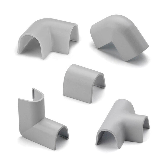 Pack De 5 Unidades - Enlaces Surtidos Para Cablefix Gris Metalizado (Blister 10 Unid.) Inofix 2201