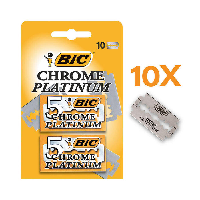 Pack De 5 Unidades - Hojas Afeitado Chrome Platinum Blíster 10 Uds