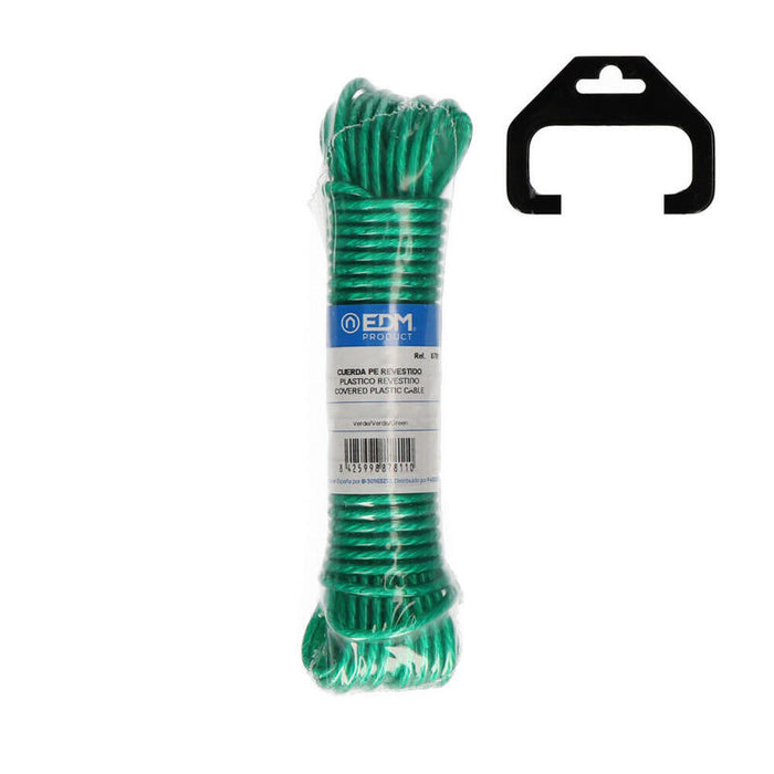 Pack De 5 Unidades - Madeja Plastico Revestido Pvc Tendedero 25m Verde Edm