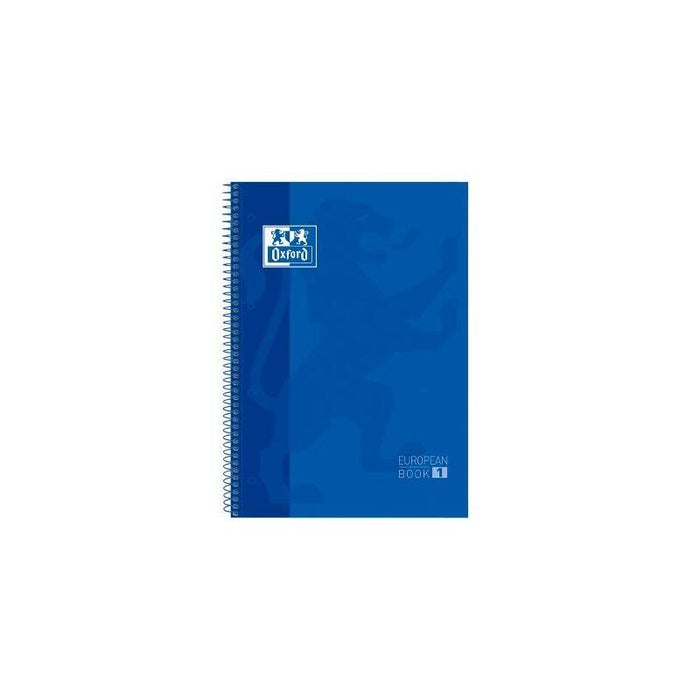 Pack De 5 Unidades Oxford Cuaderno Classic Europeanbook 1 Write&Erase 80h A4+ 5x5mm Microperforado T/Extradura Azul Marino