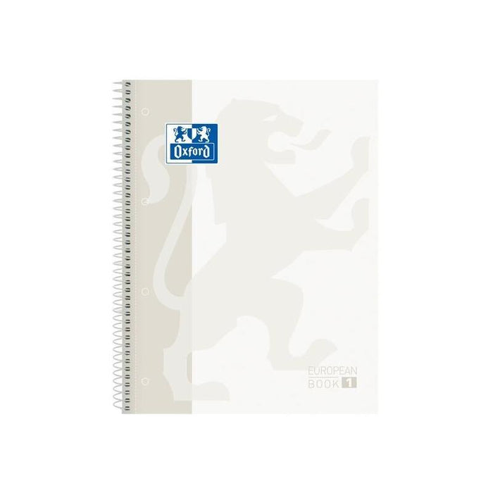 Pack De 5 Unidades Oxford Cuaderno Classic Europeanbook 1 Write&Erase 80h A4+ 5x5mm Microperforado T/Extradura Blanco
