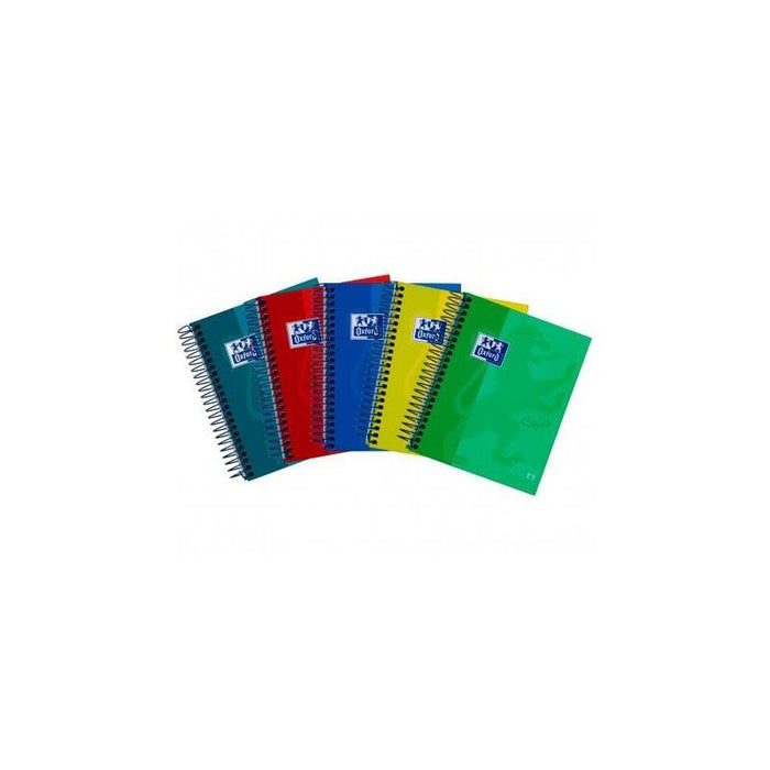 Pack De 5 Unidades Oxford Cuaderno Touch Europeanbook 4 Espiral 8º 120h 5x5 T/Extraduras C/Surtidos