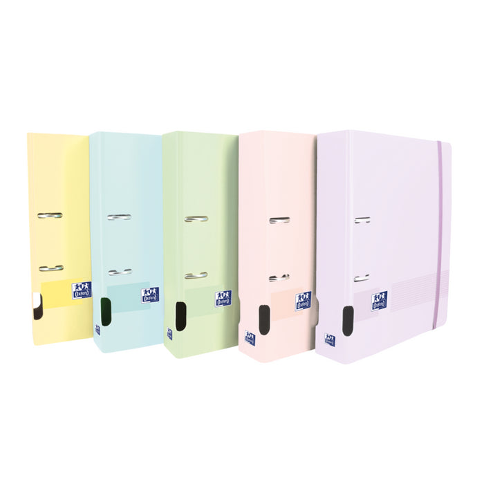 Pack De 5 Unidades Oxford Live & Go A4+ Archivador De Tapa De Plastico Polyfoam - Tapa Resistente - Lomo De 70mm -