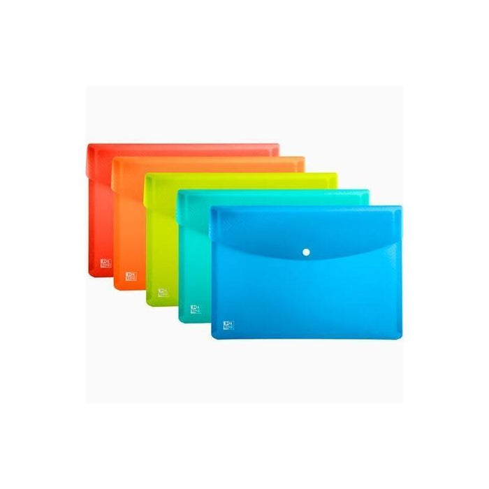 Pack De 5 Unidades Oxford Sobres Con Broche Urban A5 Polipropileno C/Surtidos