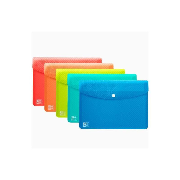 Pack De 5 Unidades Oxford Sobres Con Broche Urban A6 Polipropileno C/Surtidos