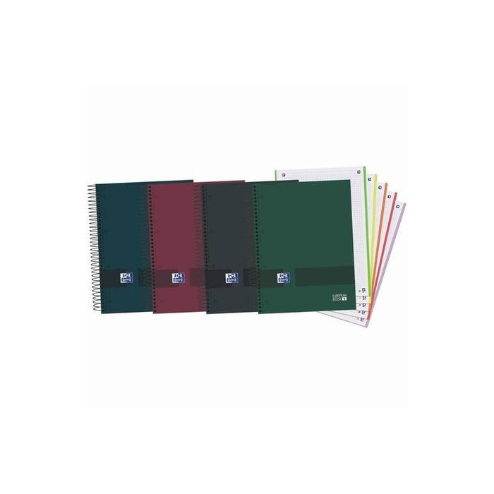 Pack De 5 Unidades Oxford & You Cuaderno Europeanbook 5 Multiasignatura A5+ 120h 5x5 T/Extraduras C/Surtidos Neutros