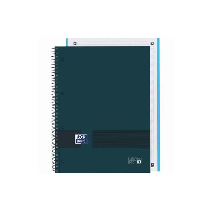 Pack De 5 Unidades Oxford & You Cuaderno Europeanbook Write&Erase A4+ 80h 5x5 T/Extraduras Azul Petróleo