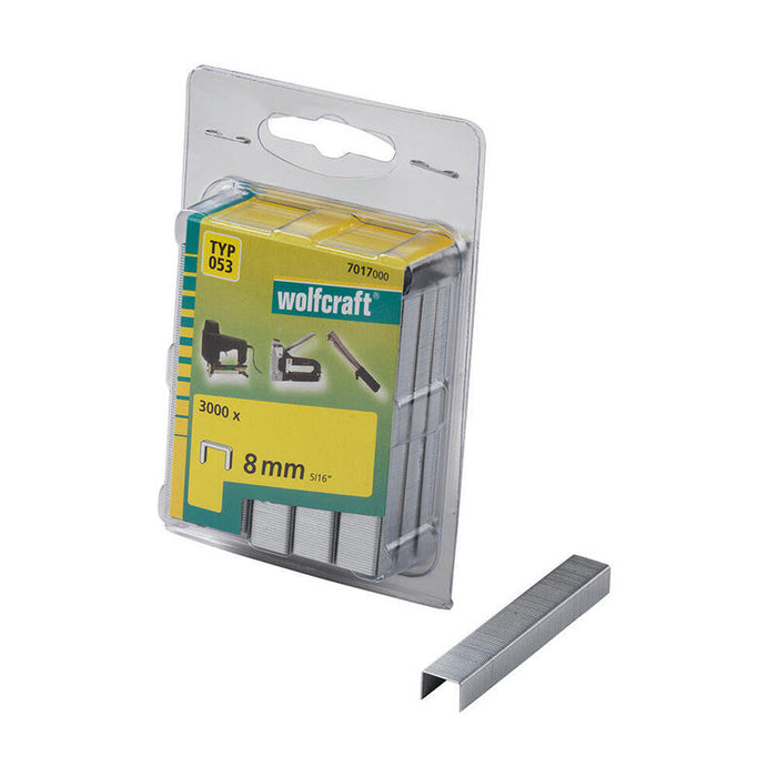 Pack De 5 Unidades - Pack 3000 Grapas De Lomo Ancho 8mm. Tipo 053 7017000 Wolfcraft