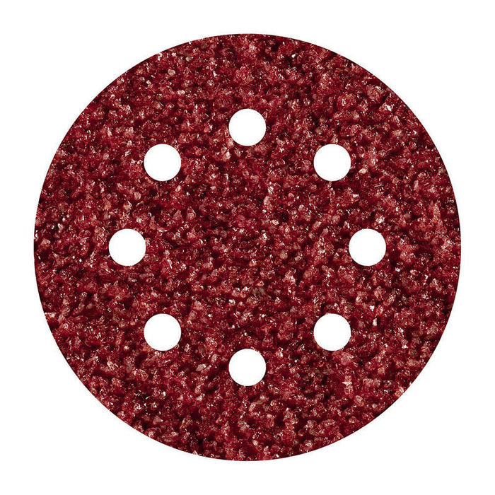 Pack De 5 Unidades - Pack 5 Hojas De Lijar Adhesivas, Corindón Grano 40 Perforadas Ø125mm 2069000 Wolfcraft