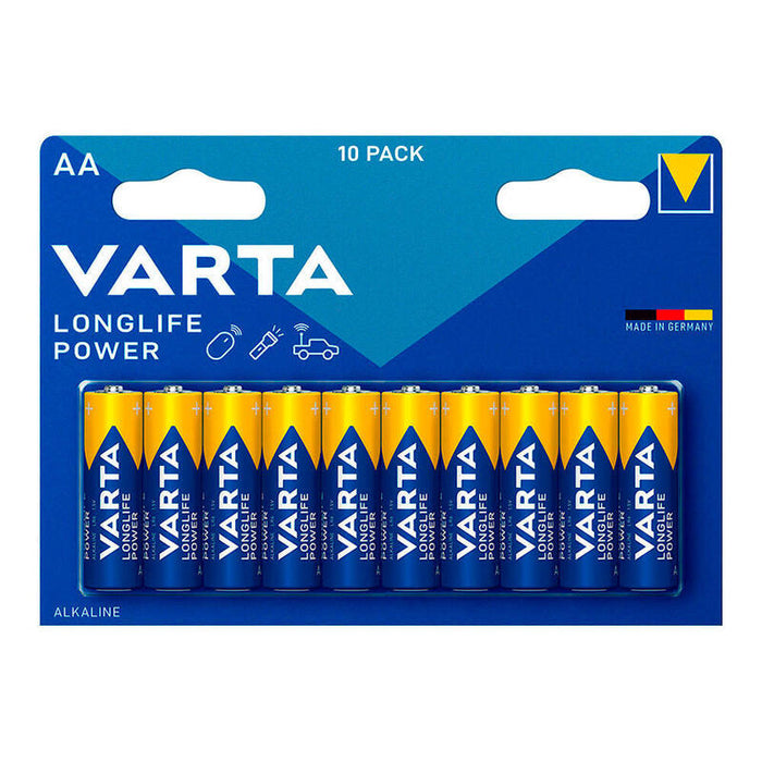Pack De 5 Unidades - Pila Varta Longlife Power Aa - Lr06 (Blister 10 Unid.) Ø14,5x50,5mm