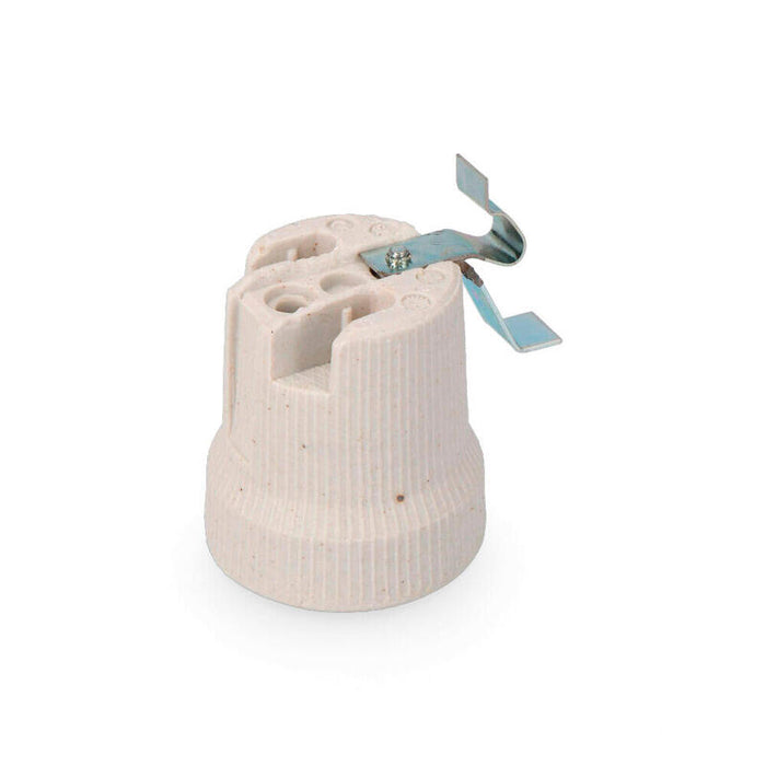 Pack De 5 Unidades - Portalamparas Porcelana E27 Para Plafones Solera