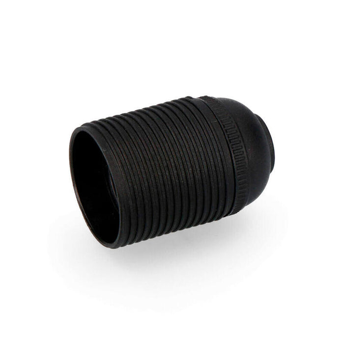Pack De 5 Unidades - Portalamparas Roscado E-27 Negro Homologado Solera 6829crn