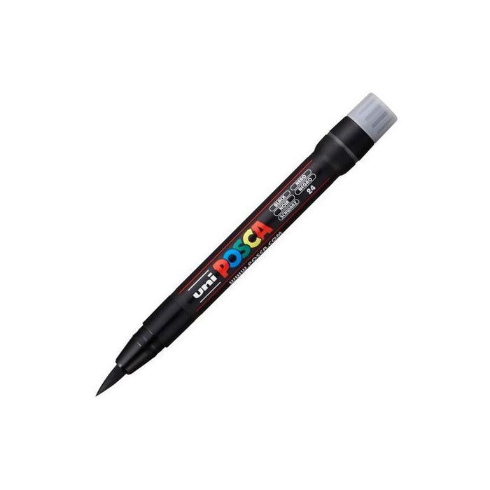 Pack De 5 Unidades Posca Marcador  Pcf-350 No Permanente Punta Acrílica Estilo Pincel Negro