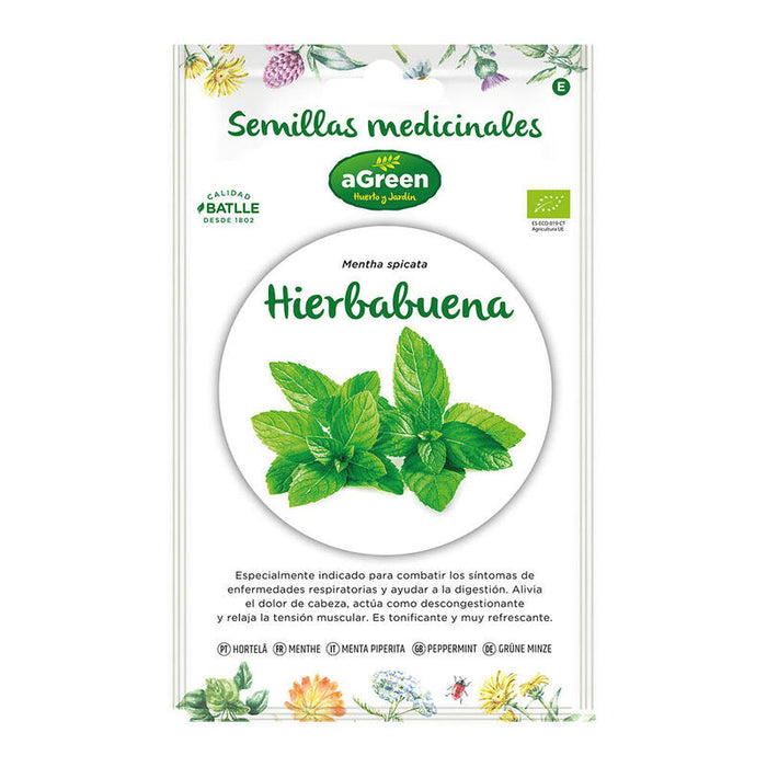 Pack De 5 Unidades - Sobre Con Semillas De Hierbabuena "Medicinal" Eco 857005bolsh Agreen
