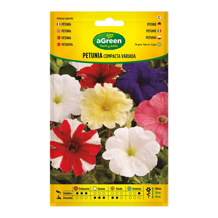 Pack De 5 Unidades - Sobre Con Semillas De Petunia Compacta Variada 300678bolsh Agreen