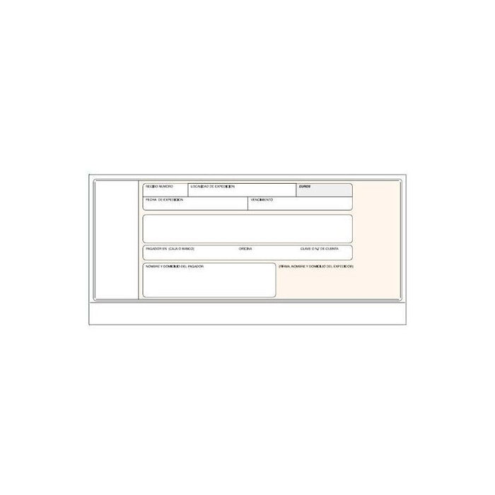 Pack De 5 Unidades Talonario Recibos Normalizados Banco Sin Copia