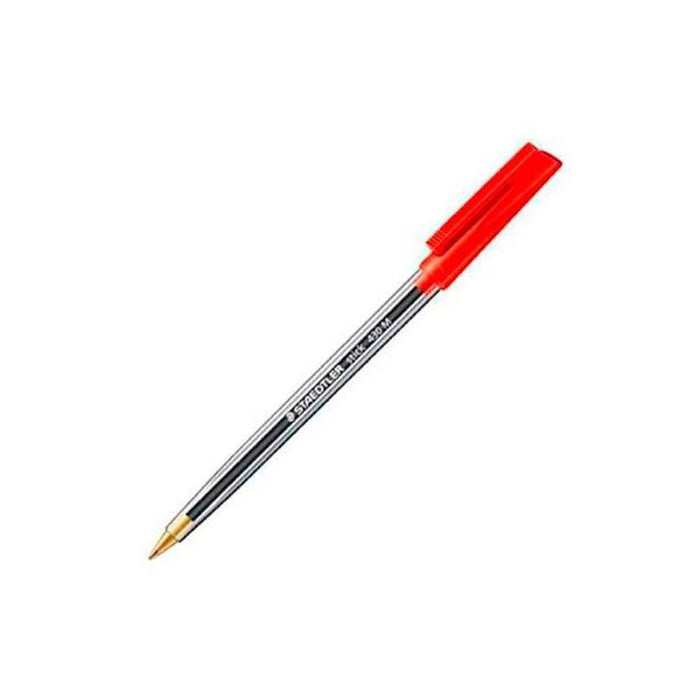 Pack De 50 Unidades Staedtler Bolígrafo Stick 430 Rojo