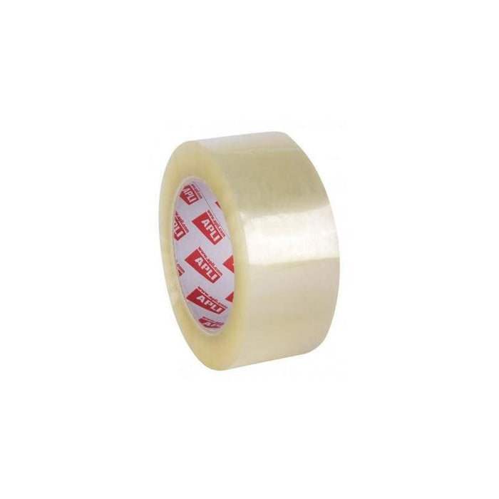 Pack De 6 Unidades Apli Precinto Estándar Sin Ruido 28 Micras Rollo 48mmx132m Pp Acrílico Transparente