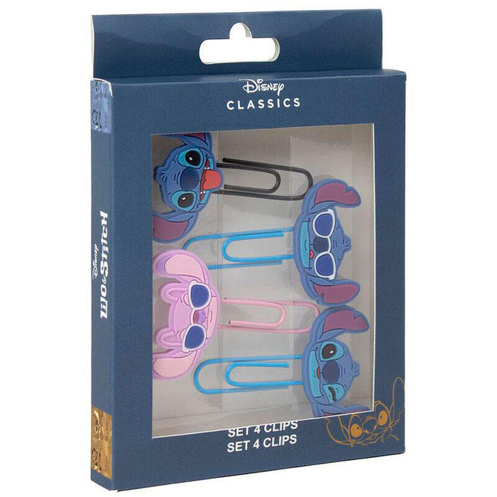 Pack De 6 Unidades - Blister 4 Clips Stitch Disney