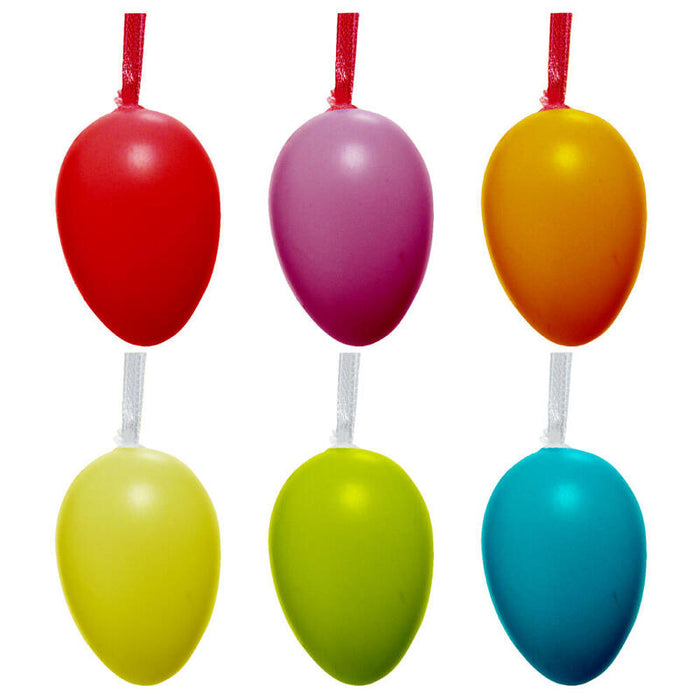 Pack De 6 Unidades - Conjunto 6 Huevos De Plastico Ø4x6cm