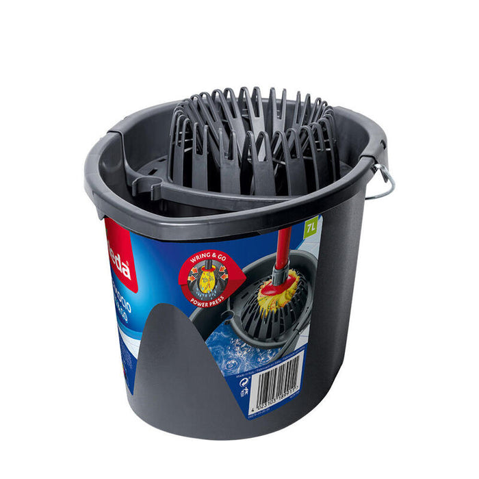 Pack De 6 Unidades - Cubo Gris Wring And Go 161030 Vileda