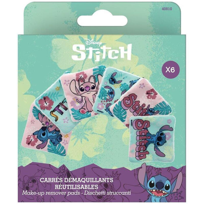 Pack De 6 Unidades - Discos Desmaquillantes Reutilizables Stitch Disney