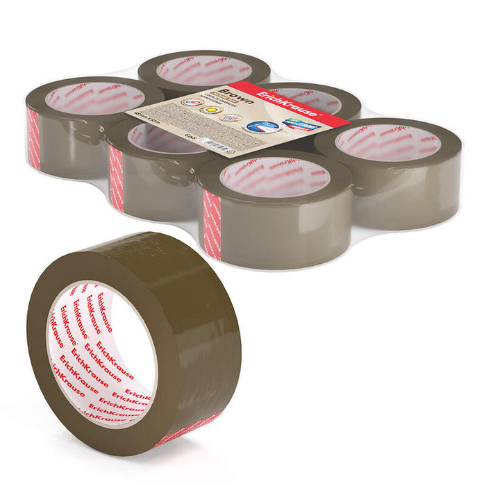 Pack De 6 Unidades Erichkrause Pack De 6 Precintos - 48mmx50m - Color Transparente