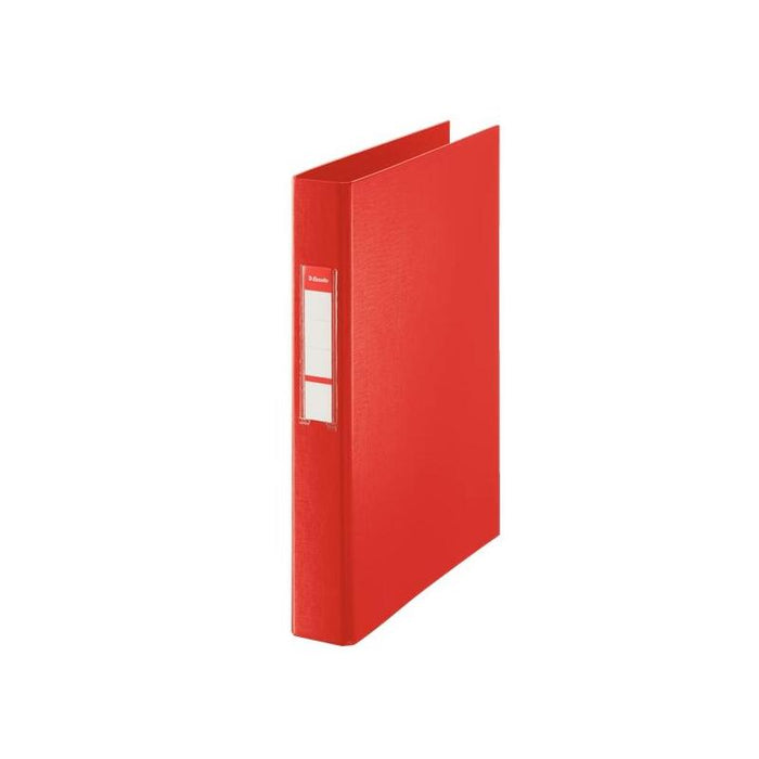 Pack De 6 Unidades Esselte Carpeta De Anillas - Formato Folio - Capacidad Para 190 Hojas - 4 Anillas De 25mm - Color Rojo