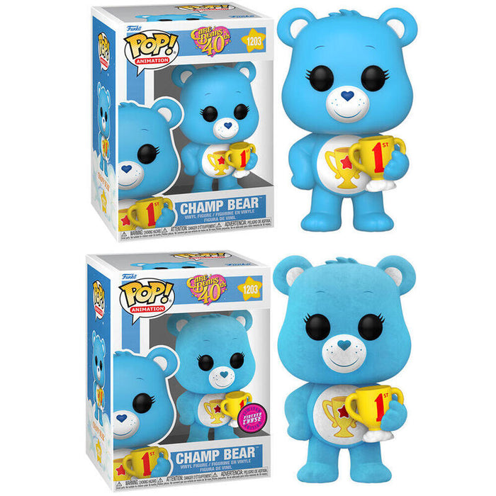Pack De 6 Unidades - Figura Pop Care Bears 40th Anniversary Champ Bear 5 + 1 Chase