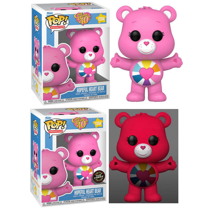 Pack De 6 Unidades - Figura Pop Care Bears 40th Anniversary Hopeful Heart Bear 5 + 1 Chase