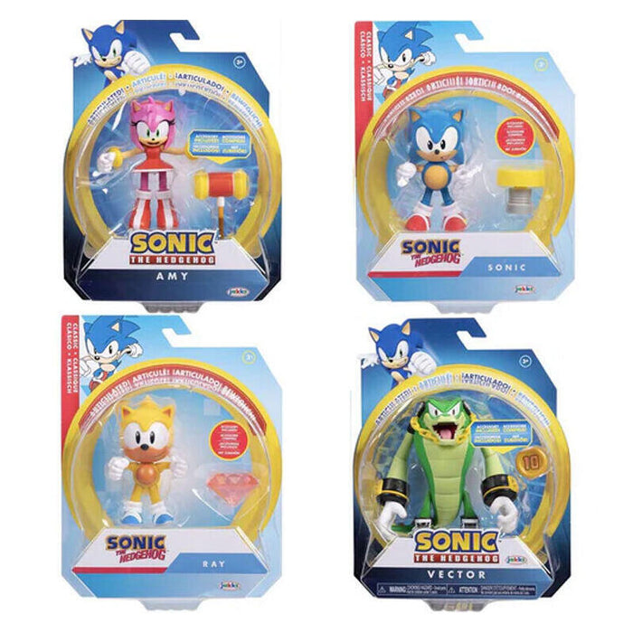 Pack De 6 Unidades - Figura Serie 10 Sonic The Hedgehog 10cm Surtido