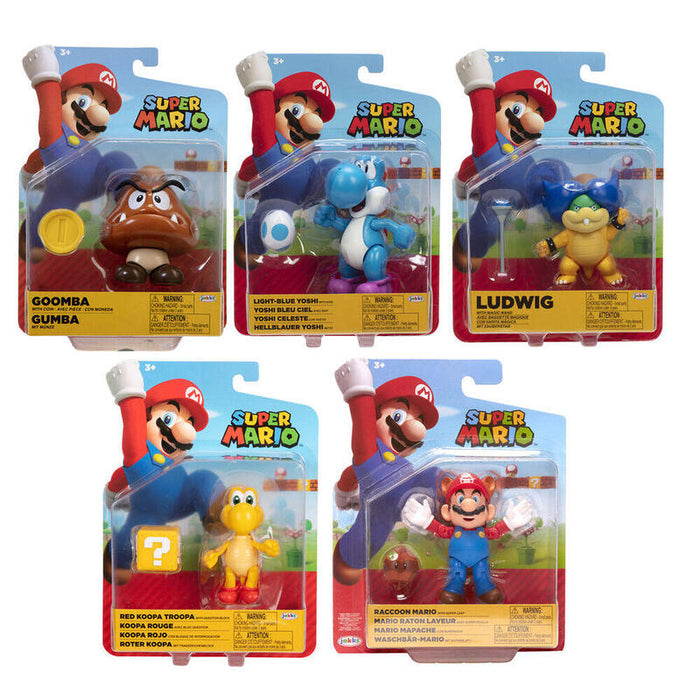 Pack De 6 Unidades - Figura Super Mario Super Mario Nintendo 10cm Surtido