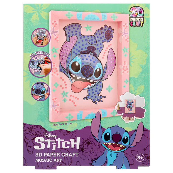 Pack De 6 Unidades - Manualidad Papel 3d Stitch Disney