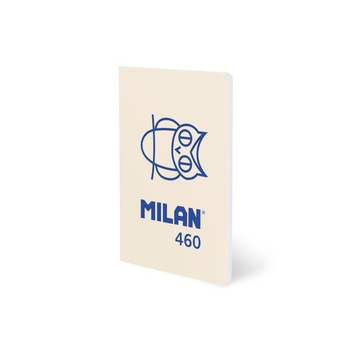 Pack De 6 Unidades Milan Libreta Grapada A5 24h Papel Blanco 95gr Liso Colección 460 Since 1918 Beige