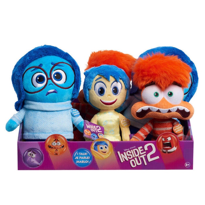 Pack De 6 Unidades - Peluche Del Reves 2 Disney Pixar 25cm Sonido Ingles Surtido