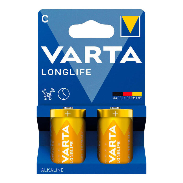 Pack De 6 Unidades - Pila Alkalina Longlife C - Lr14 (Blister Cartón 2 Uds) Ø26,2 X 50 Mm