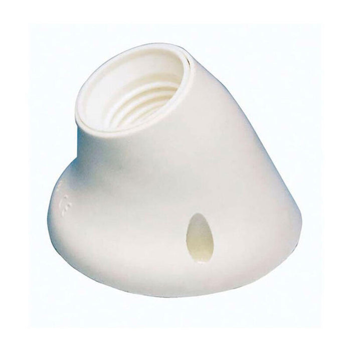 Pack De 6 Unidades - Portalámparas Superficie Zócalo Curvo E27 Blanco