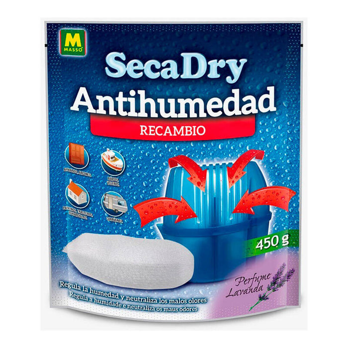 Pack De 6 Unidades - Recambio Secadry Antihumedad 450g 230010 Masso