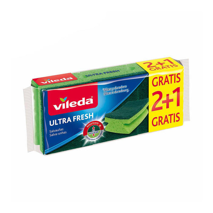 Pack De 6 Unidades - Salva Uñas Verde 2+1 Ultrafresh 162297 Vileda