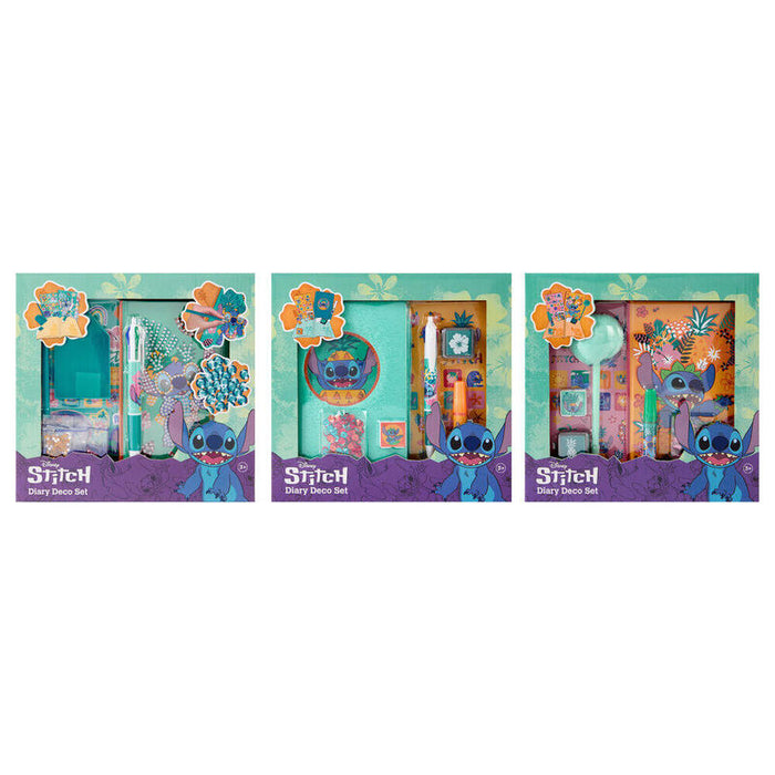 Pack De 6 Unidades - Set Decoracion Diario Stitch Disney