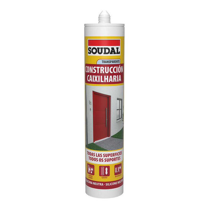 Pack De 6 Unidades - Silicona Construccion Neutra Translucida 290ml 115785 Soudal