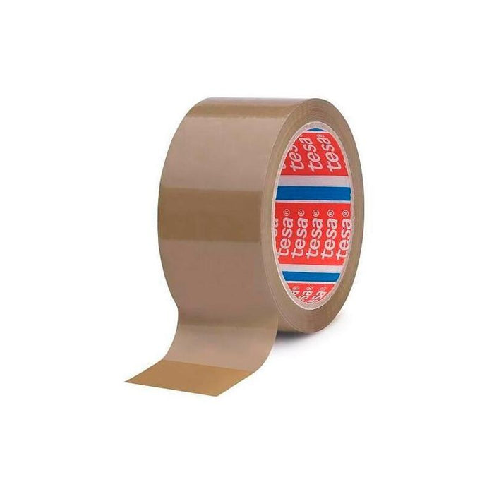 Pack De 6 Unidades Tesa Precinto Pp Caucho Natural Marrón 132x50