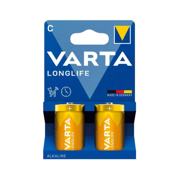 Pack De 6 Unidades Varta Longlife Pila Alcalina C Lr14 Blister*2