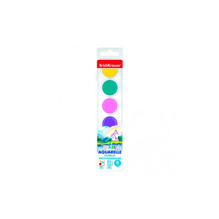Pack De 7 Unidades - Acuarelas Estuche 6 Colores Perlados