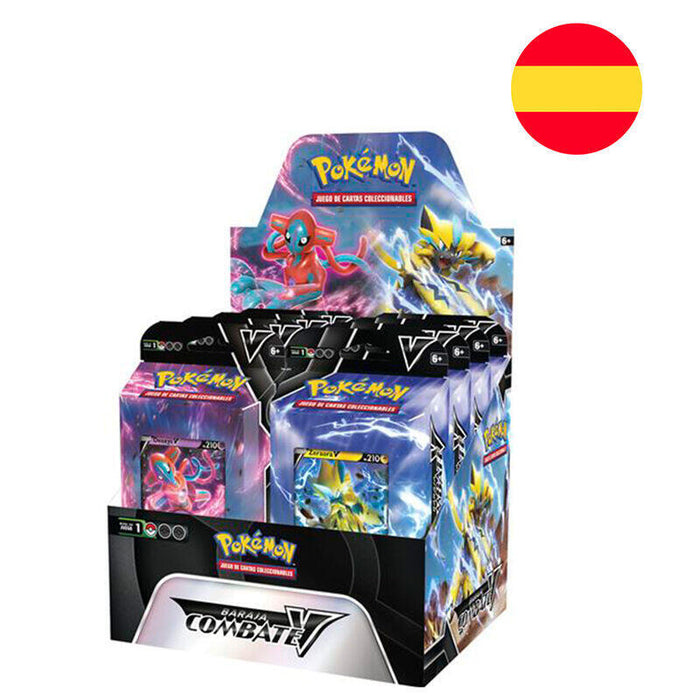 Pack De 8 Unidades - Baraja Juego Cartas Coleccionables Battle Deck V Pokemon Español Surtido