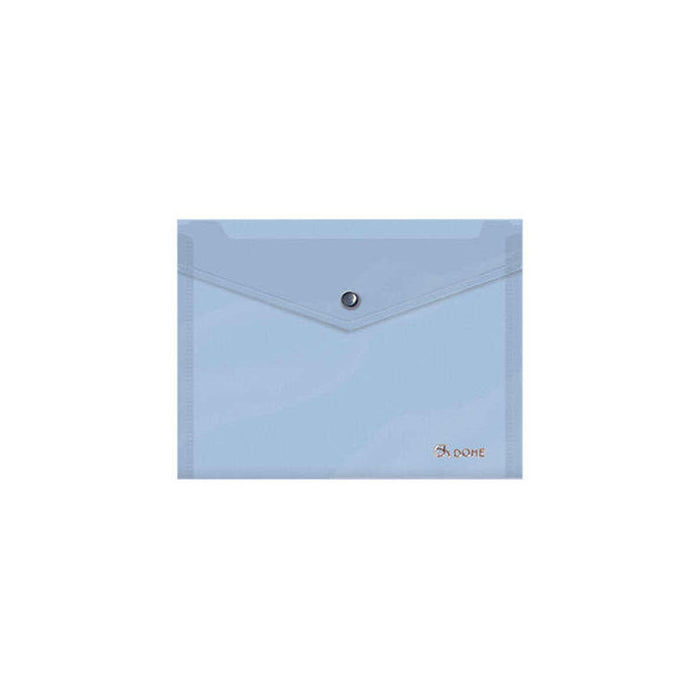 Pack De 8 Unidades Dohe Carpeta A5 Apaisada Con Cierre Broche Automatico - Fabricada En Polipropileno De 150 Micras -