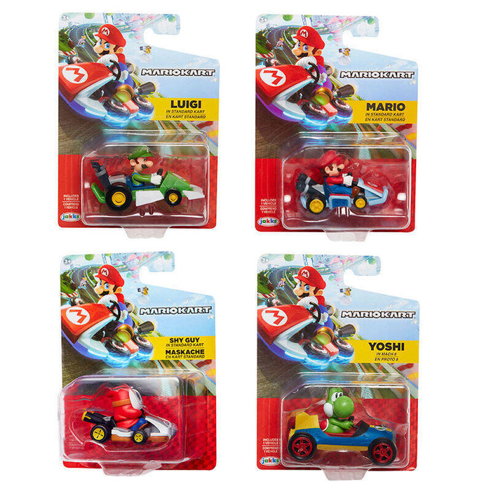 Pack De 8 Unidades - Figura Mario Kart Racers Wave 5 6cm Surtido